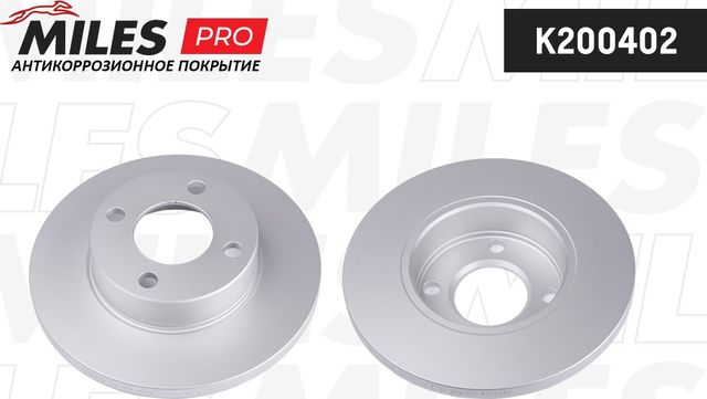 Тормозной диск Miles передний для Audi 90 II (B3) 1987-1991. Артикул K200402