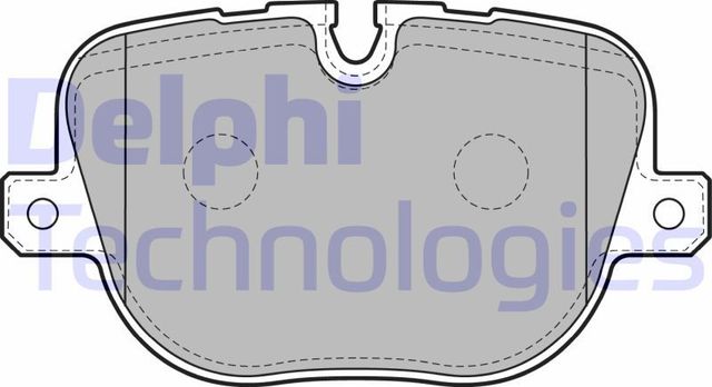 Тормозные колодки Delphi (Low-Metallic). Артикул LP2175