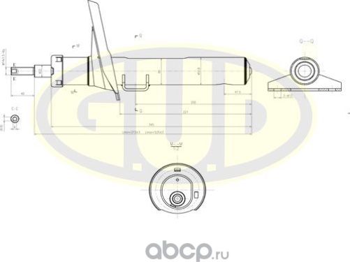 Амортизатор G.U.D.. Артикул GSA334947