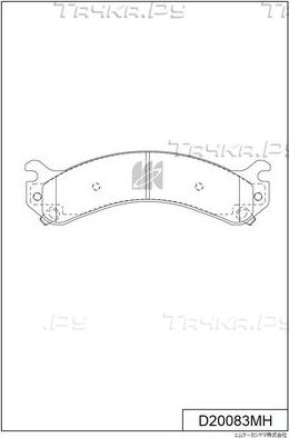 Тормозные колодки MK Kashiyama. Артикул D20083MH