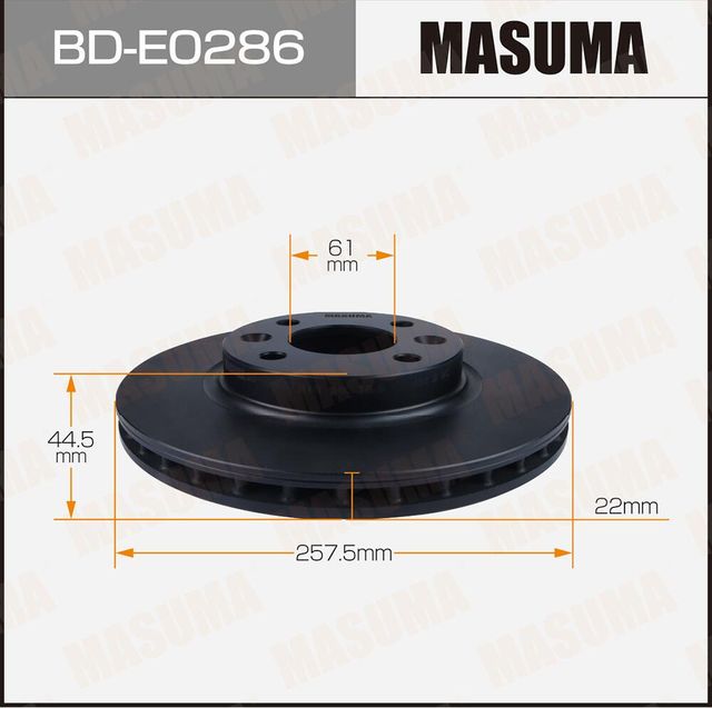 Диск тормозной MASUMA, front RENAULT LOGAN 05 Masuma. Артикул BDE0286