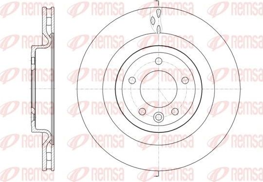 Тормозной диск Remsa. Артикул 61614.10