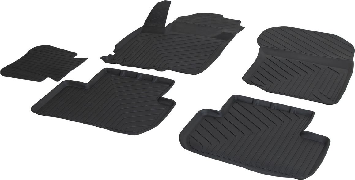 Коврики Rival для салона литьевые Mitsubishi Outlander III 2012-2018 2018-2026. Артикул 64002001