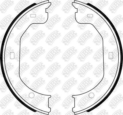 Тормозные колодки (стояночная тормозная система) NiBK. Артикул FN0710