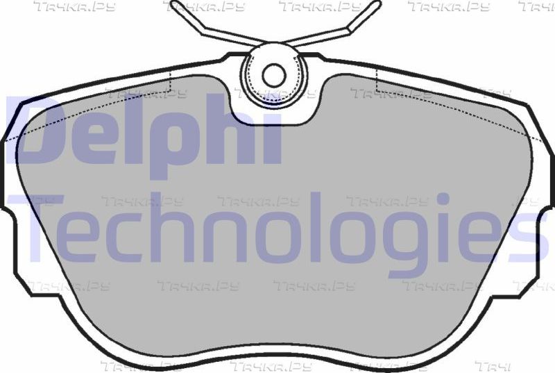 Тормозные колодки Delphi (Low-Metallic). Артикул LP596