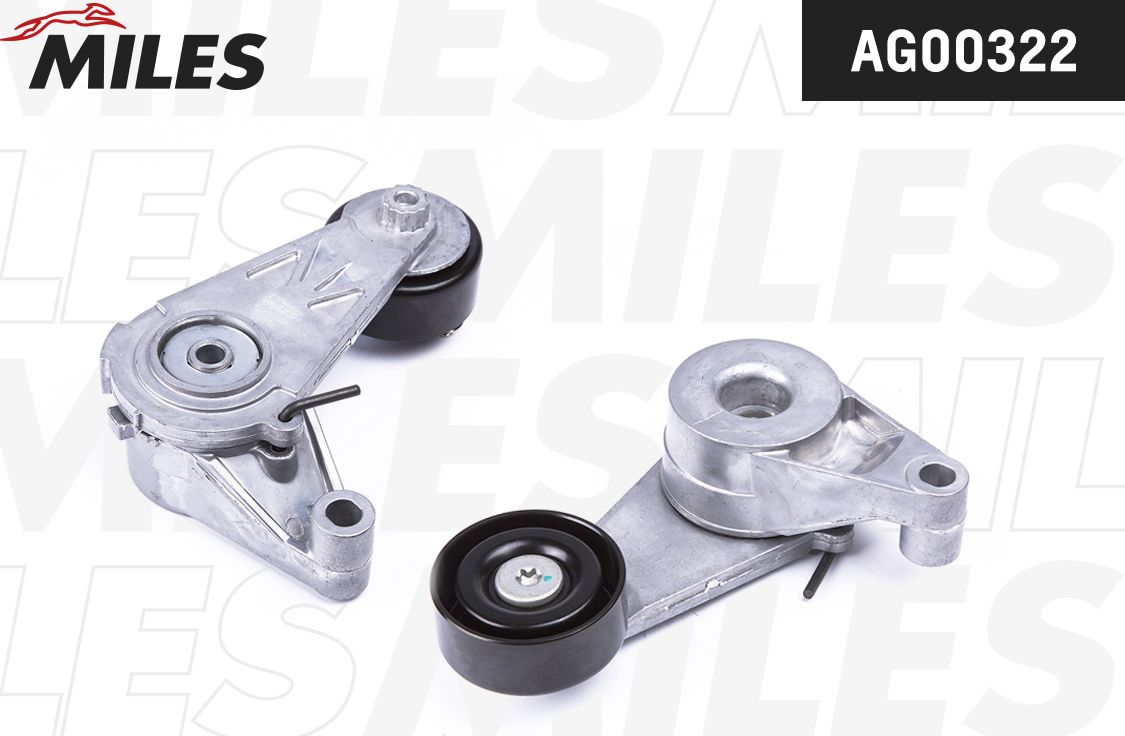 Натяжной ролик (натяжитель) приводного поликлинового ремня Miles. Артикул AG00322