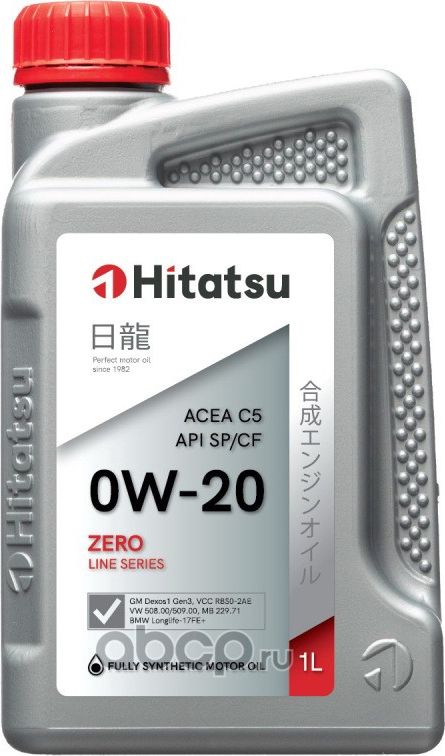 Масло моторное синт. 0W-20 1л (Hitatsu) Hitatsu. Артикул 0W20H11