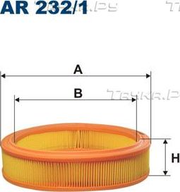 Воздушный фильтр Filtron для Zastava 10 2005-2008. Артикул AR 232/1
