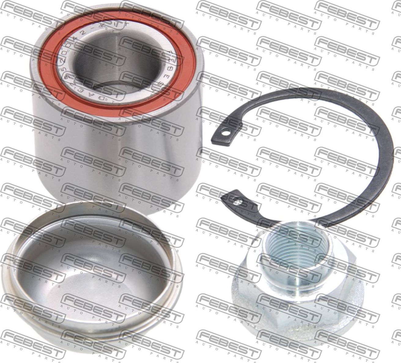 Ступичный подшипник (комплект) Febest. Артикул DAC25520042-KIT