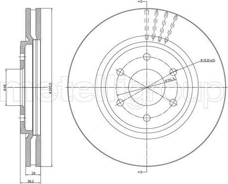 Тормозной диск Trusting. Артикул DF1216