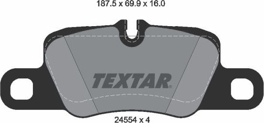 Тормозные колодки Textar. Артикул 2455402