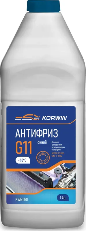 Антифриз синий) готовый 1кг (Korwin). Артикул KWG11B1