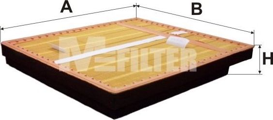 Воздушный фильтр MFilter для Mercedes-Benz Actros MP2 2002-2008. Артикул K 799/1