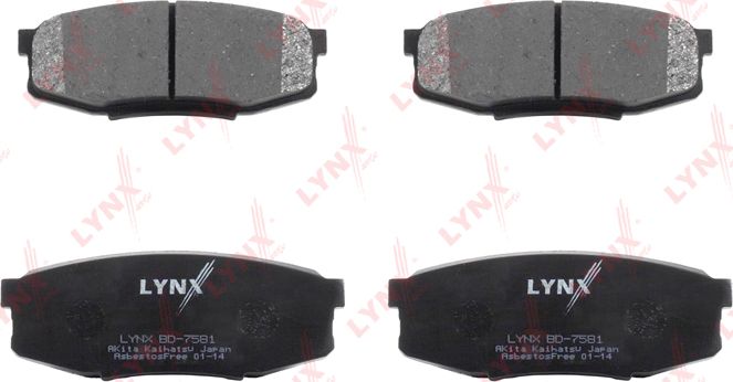 Тормозные колодки LYNXauto. Артикул BD-7581