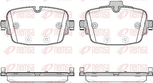 Тормозные колодки Remsa. Артикул 1739.00
