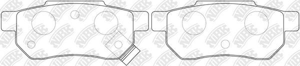 Тормозные колодки NiBK. Артикул PN8206