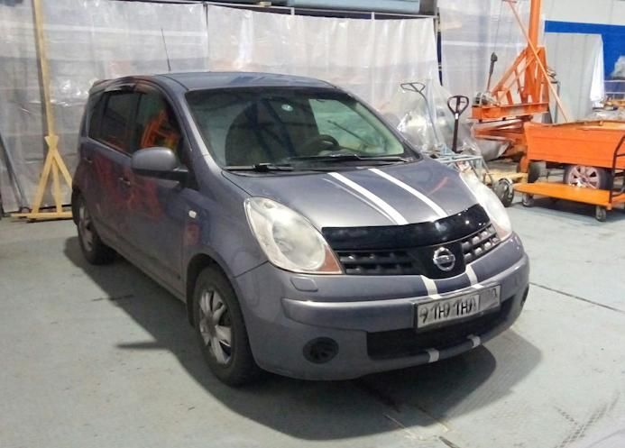 Дефлектор V-Star для капота Nissan Note I 2005-2008. Артикул H5708