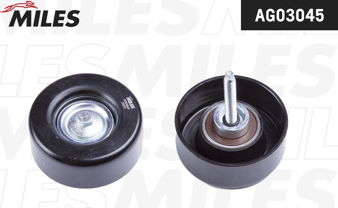 Направляющий (ведущий) ролик приводного поликлинового ремня Miles. Артикул AG03045