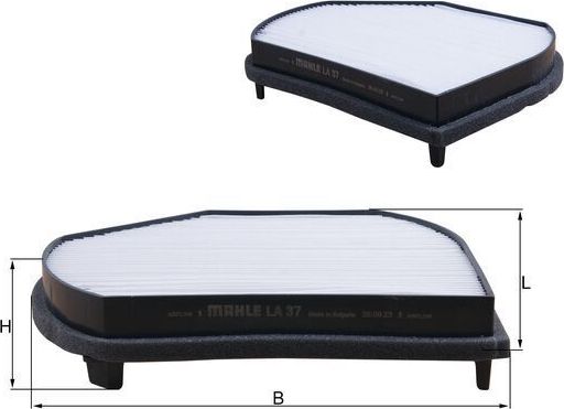 Салонный фильтр Mahle-Knecht. Артикул LA 37