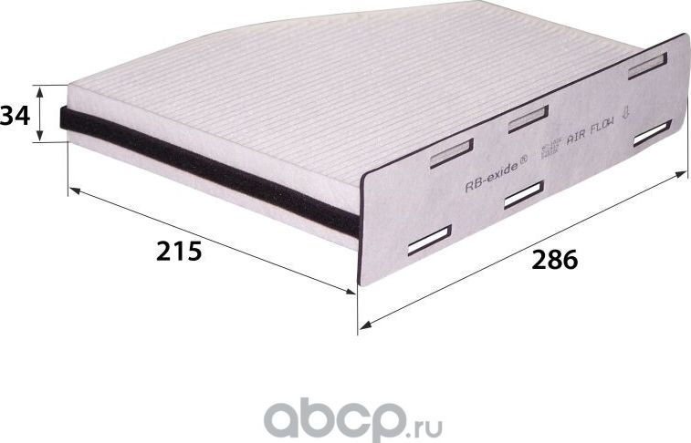 Фильтр салонный (RB-Exide). Артикул AC102E