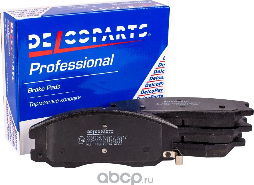 Колодки тормозные передние Opel ANTARA  Chevrolet CAPTIVA (Delcoparts). Артикул 19372214