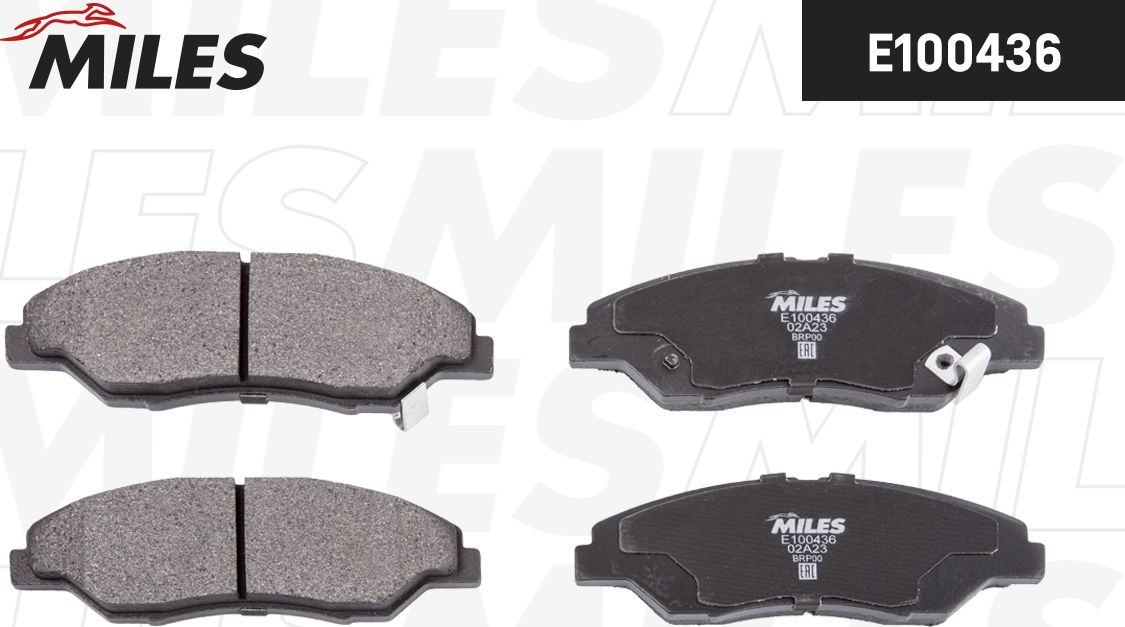 Тормозные колодки Miles (Semi-Metallic). Артикул E100436