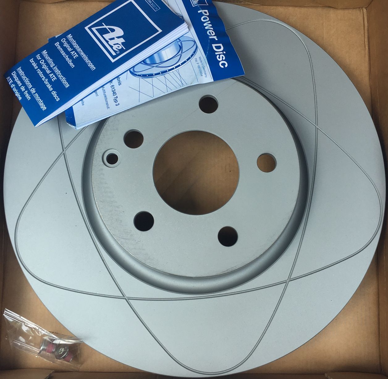 Тормозной диск ATE PowerDisc. Артикул 24.0332-0101.1