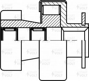 Бендикс стартера StartVOLT. Артикул VCS 1015