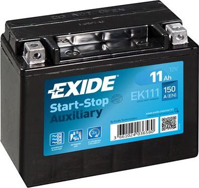 Аккумулятор Exide Start-Stop Auxiliary. Артикул EK111