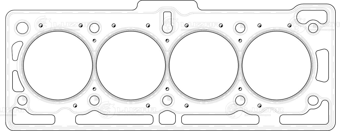 Прокладка ГБЦ Luzar. Артикул LES 10102