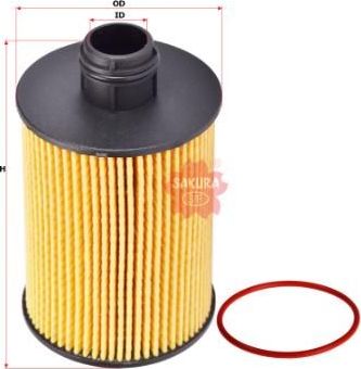 Масляный фильтр Sakura для Maserati Levante I 2016-2026. Артикул EO-66060