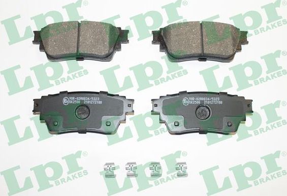 Тормозные колодки LPR. Артикул 05P2180