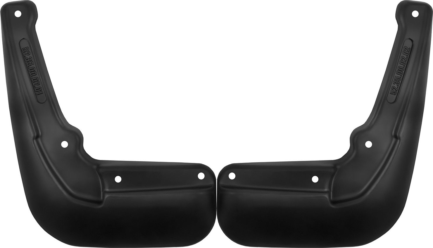 Брызговики Frosch (в пакете) задняя пара для Lada Largus Cross универсал 2012-2026. Артикул NLF.52.35.E12