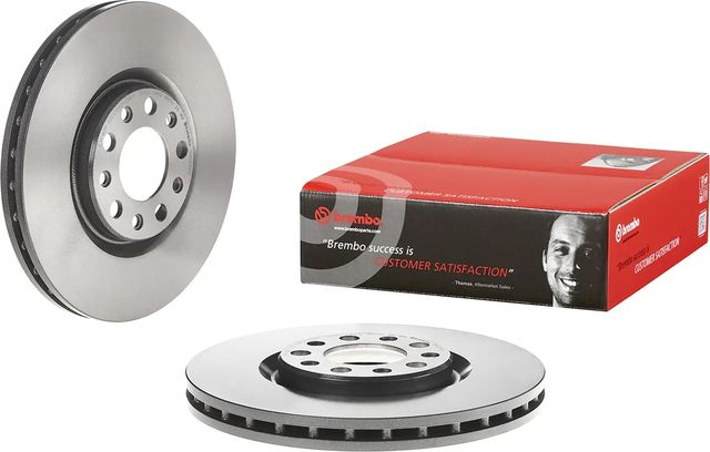 Тормозной диск Brembo PRIME LINE - UV Coated передний для Jeep Compass II 2016-2026. Артикул 09.D209.11