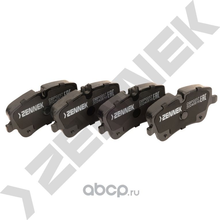 Колодки тормозные дисковые передние MERCEDES W203/204 00-11, CLC 08-11 (Zennek). Артикул DBP0257