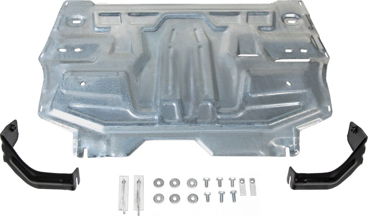 Защита Rival для картера и КПП Skoda Fabia II поколение 2007-2014. Артикул ZZZ.5842.1