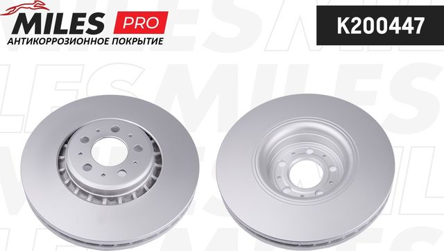 Тормозной диск Miles передний для Volvo XC90 I 2002-2014. Артикул K200447