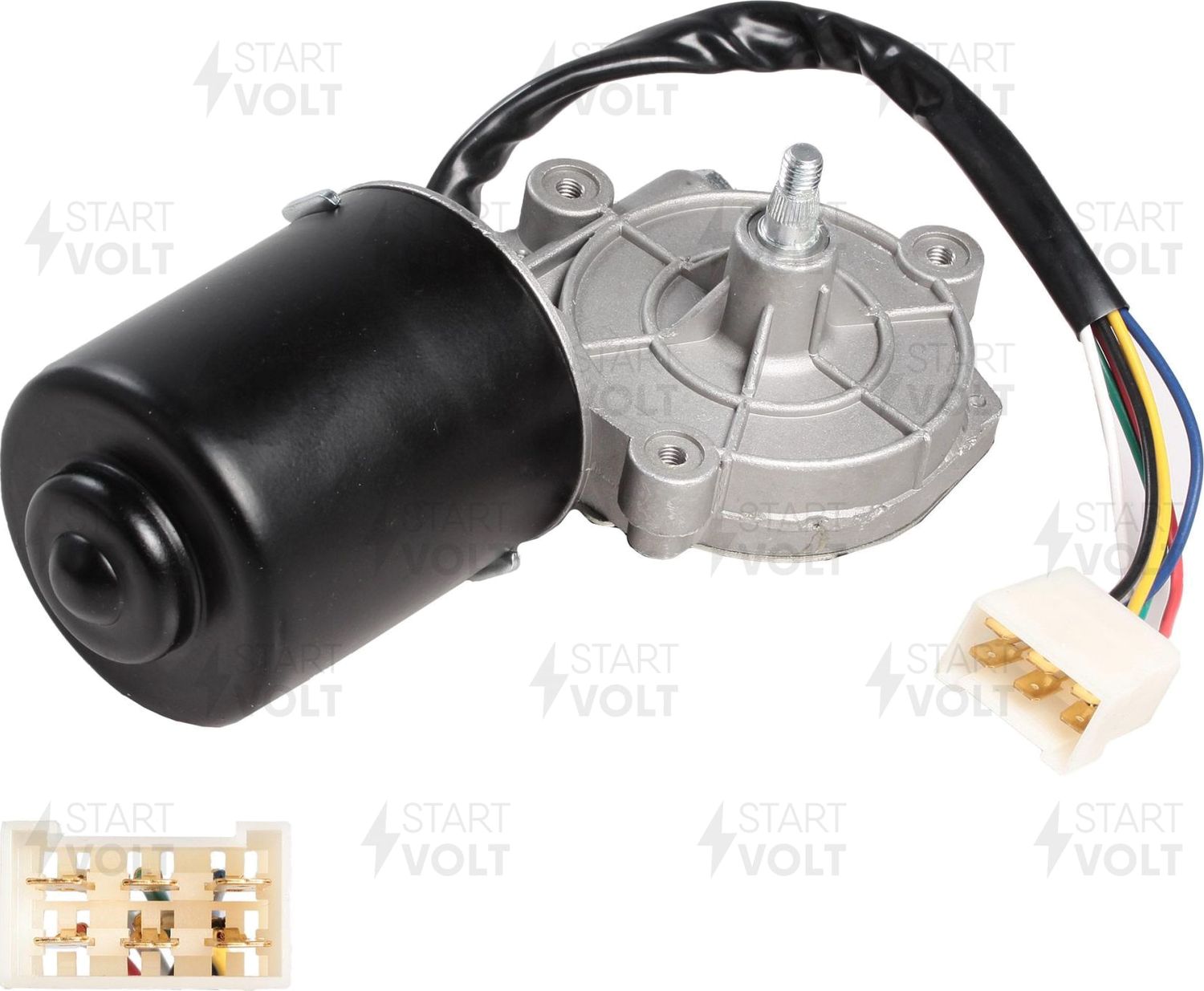 Мотор стеклоочистителя (моторчик дворников) StartVOLT. Артикул VWF 0115