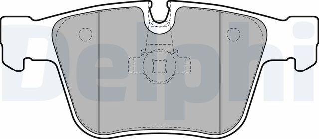 Тормозные колодки Delphi (Low-Metallic) задние для Mercedes-Benz M-Класс II (W164) 2006-2011. Артикул LP2115