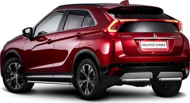 Защита Rival заднего бампера d57 для Mitsubishi Eclipse Cross 2018-2021. Артикул R.4014.008