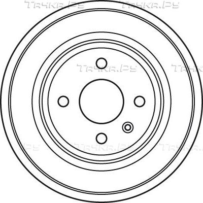 Тормозной барабан TRW задний для Opel Astra H 2004-2014. Артикул DB4391