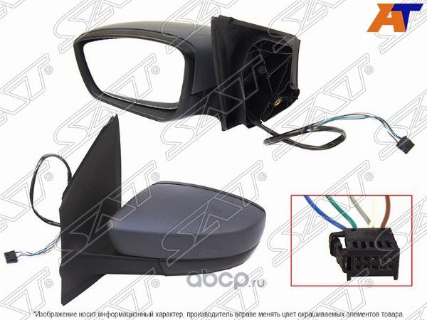 Зеркало VW POLO 09- 4D LH  регул-ка, обогрев, без (SAT). Артикул STVWP5940A2