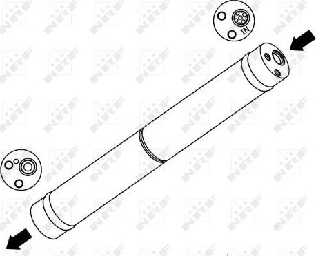 Осушитель кондиционера NRF (алюминий) для SEAT Arosa I 1997-2004. Артикул 33141