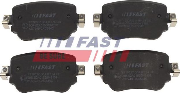 Тормозные колодки Fast. Артикул FT10327
