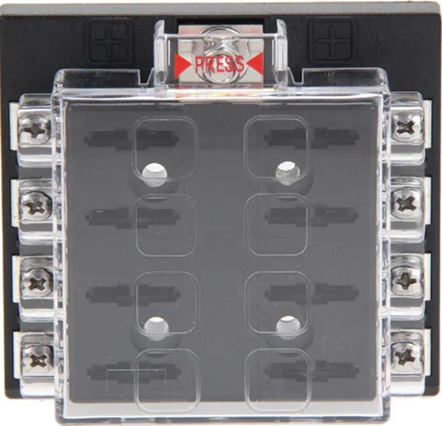 Держатель предохранителей РИФ 8 шт. с крышкой, индикация неисправности. Артикул RIF22-9-0300008