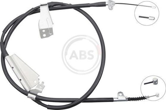 Трос ручника (тросик ручного тормоза) ABS задний правый для Nissan Navara D40 2005-2015. Артикул K12066