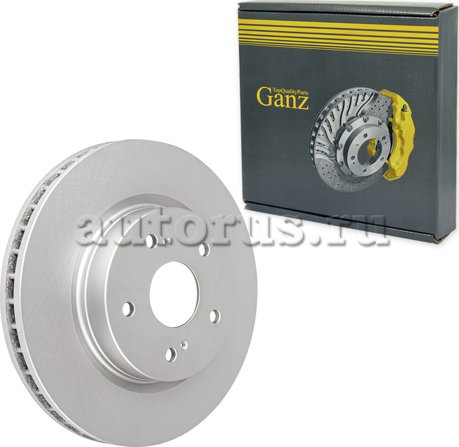 Диск тормозной передний с покрытием (Ganz). Артикул GIJ06078
