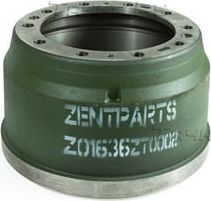 Тормозной барабан Zentparts. Артикул Z01636