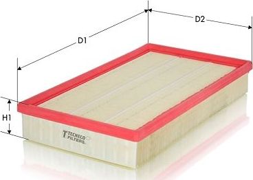 Воздушный фильтр  Tecneco Filters. Артикул AR1671PM