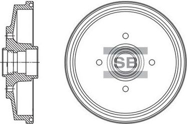 Тормозной диск Sangsin Hi-Q. Артикул SD2061